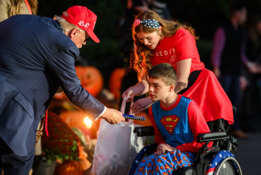 Trump Pulls Off A Sky-High Halloween Surprise